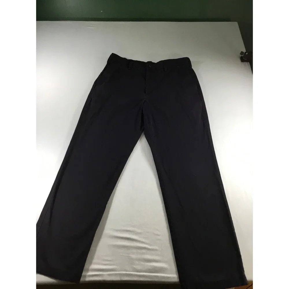Croft & Barrow Mens 34x32 Pants Navy Chino Easy Care Classic Golf Preppy Office